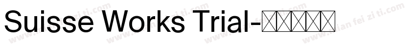 Suisse Works Trial字体转换